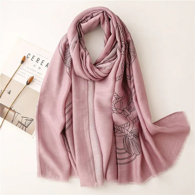 Novi modni ženski luksuzni brendovi, kočija, lanac, rubni šal, ženski šalovi s printom i ogrtači, ženski šalovi Echarpe dizajner 180*90 cm