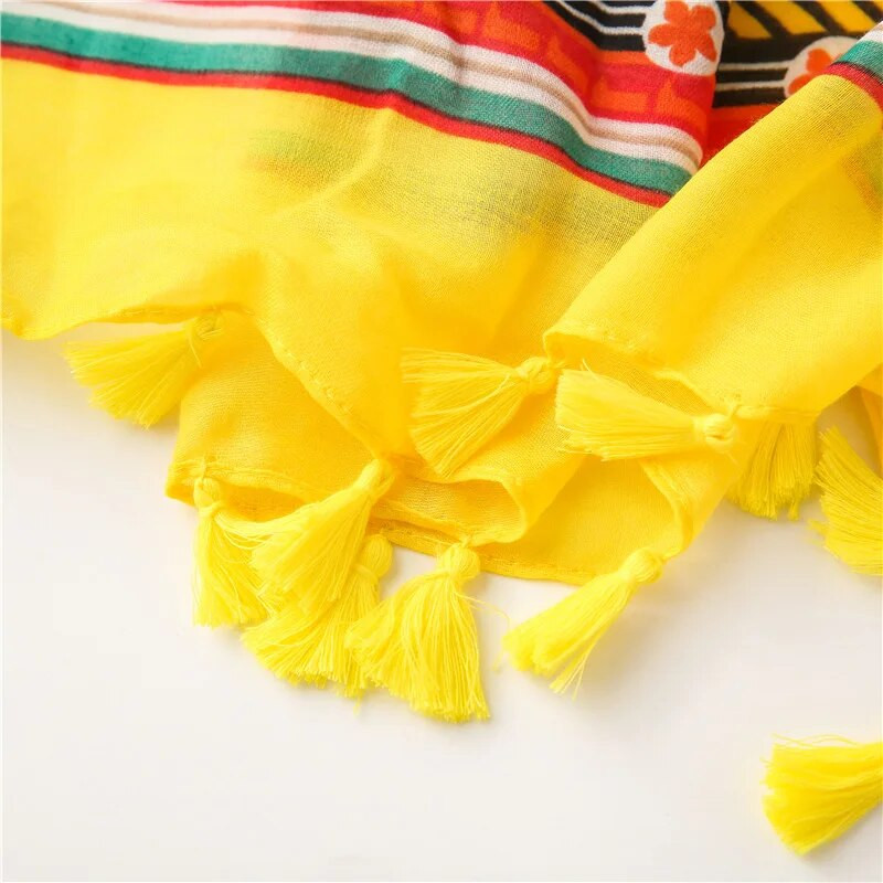 NOVO Modni jesenski ženski šal od viskoze Afrički etnički točkasti hidžab s resicama Hidžab za plažu Šalovi i omoti Echarpe Muslimanski hidžab