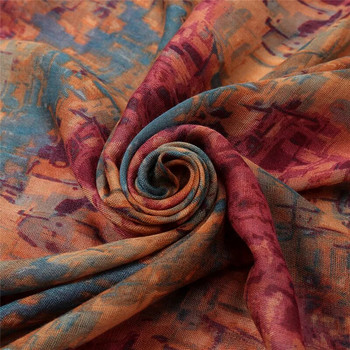 Есенна модна живопис с маслени бои, флорални вискозен шал, шал, висококачествен печат, мека пашминова панделка, снуд, мюсюлмански хиджаб, 180*80 см