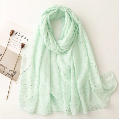 Jesenska moda Zlatna omča Vrtni cvjetni šal od viskoze Bling Bling Mekani hidžab šalovi i namoti Ženski šalovi Echarpe Dizajner