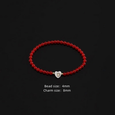 Nova klasična ženska narukvica u obliku srca, početno slovo AZ, temperament, 4 mm, ručno izrađena narukvica za žene, nakit, poklon