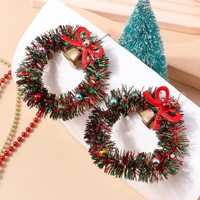 Vruće rasprodane mješavine stilova Sretan Božić Naušnice Modno božićno drvce Jelen Djed Mraz Naušnice Novogodišnji nakit Pokloni