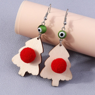 Vruće rasprodane mješavine stilova Sretan Božić Naušnice Modno božićno drvce Jelen Djed Mraz Naušnice Novogodišnji nakit Pokloni