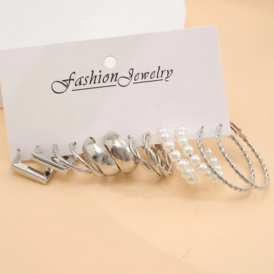 Σετ σκουλαρίκι Bohemia Vintage με κυκλικό κρίκο για γυναίκες Δωρεάν αποστολή Σκουλαρίκι Heart Butterfly Drop Ζιργκόν Σκουλαρίκια με καρφιά αυτιών