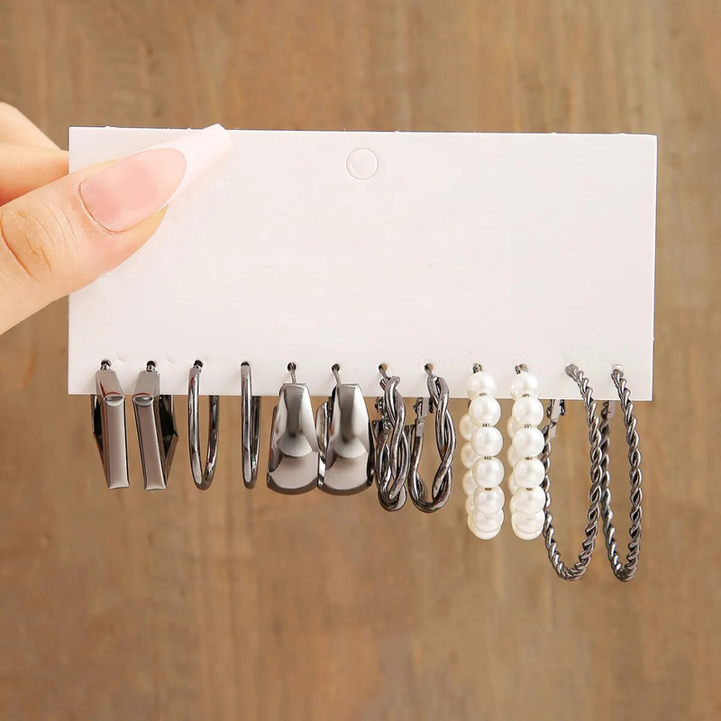 Σετ σκουλαρίκι Bohemia Vintage με κυκλικό κρίκο για γυναίκες Δωρεάν αποστολή Σκουλαρίκι Heart Butterfly Drop Ζιργκόν Σκουλαρίκια με καρφιά αυτιών