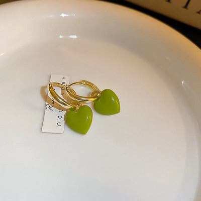 Nove ružičaste kavane okrugle emajlirane naušnice s nitnama za žene Modni nakit Vintage Boucle d'oreille Femme Brincos