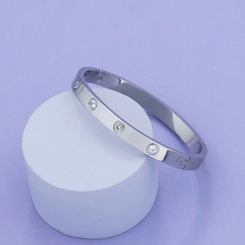 Narukvice od nehrđajućeg čelika Ženske narukvice i narukvice Kubni cirkonij Zlatni ženski nakit Darovi