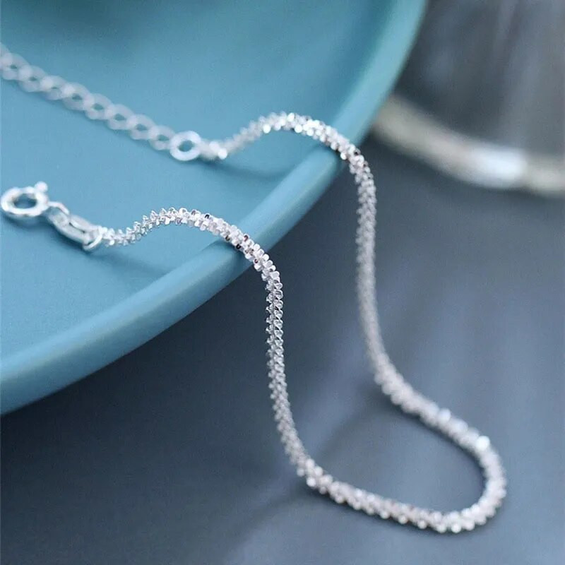 2023. aasta uus hõbedase värvi sädelev Gypsophila reguleeritav käevõru ja käevõru naistele peened moeehted pulmapeo kingitus