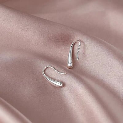 Jednostavne zdepaste kapljice vode Napola prazne naušnice s nitnama za žene Punk Metal zlatne boje Naušnice s kukom u obliku slova C Nakit Poklon u trendu 2023.