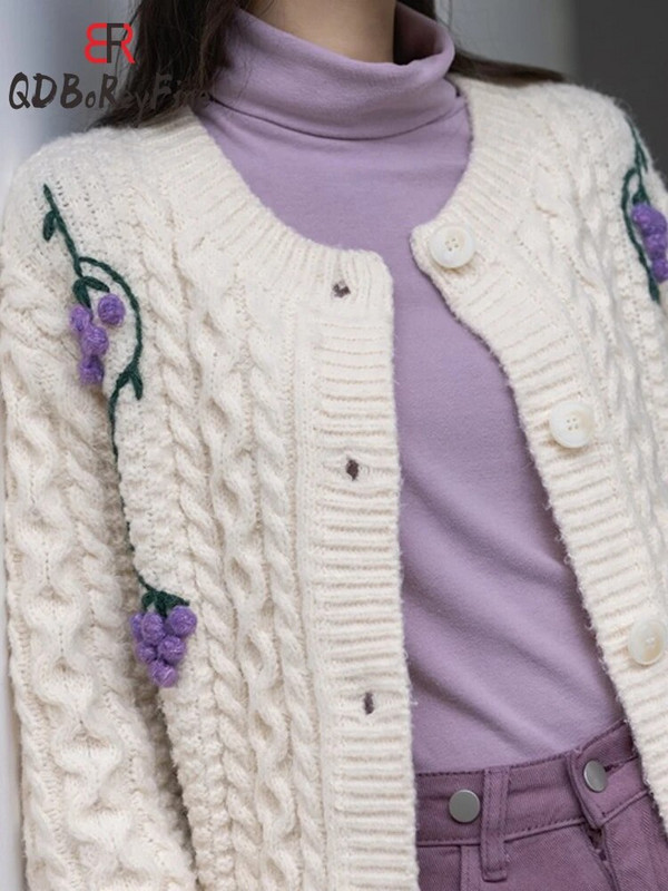 Naiste ülisuur kardigan O-kaelusega sügistalvised mantlid Korea mood, magus kampsun Armas soe kootud kardigan naistele