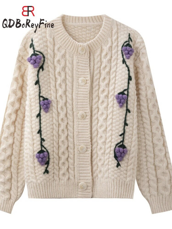 Naiste ülisuur kardigan O-kaelusega sügistalvised mantlid Korea mood, magus kampsun Armas soe kootud kardigan naistele