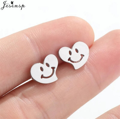 Minimalističke naušnice od nehrđajućeg čelika Ženske čizme višestrukih stilova Glazba Leaf Mouse Stud Naušnica Cool Girls Kaubojski šešir Nitne Poklon