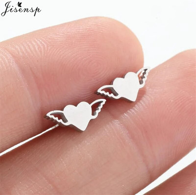 Minimalističke naušnice od nehrđajućeg čelika Ženske čizme višestrukih stilova Glazba Leaf Mouse Stud Naušnica Cool Girls Kaubojski šešir Nitne Poklon