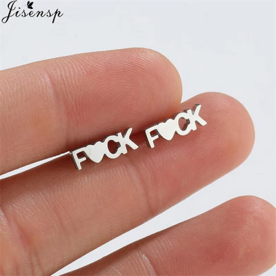 Minimalističke naušnice od nehrđajućeg čelika Ženske čizme višestrukih stilova Glazba Leaf Mouse Stud Naušnica Cool Girls Kaubojski šešir Nitne Poklon