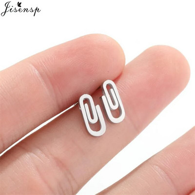 Minimalističke naušnice od nehrđajućeg čelika Ženske čizme višestrukih stilova Glazba Leaf Mouse Stud Naušnica Cool Girls Kaubojski šešir Nitne Poklon