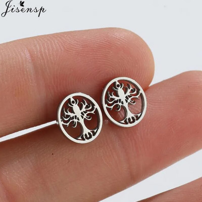 Minimalističke naušnice od nehrđajućeg čelika Ženske čizme višestrukih stilova Glazba Leaf Mouse Stud Naušnica Cool Girls Kaubojski šešir Nitne Poklon