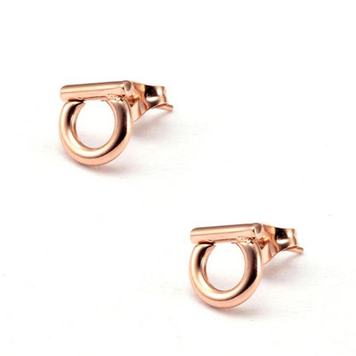 Modes rotaslietas, nerūsējošā tērauda auskari ar auskaru apzeltījumu ģeometrija, vintage D, auskari ballītei, dāvana pakavs sievietēm