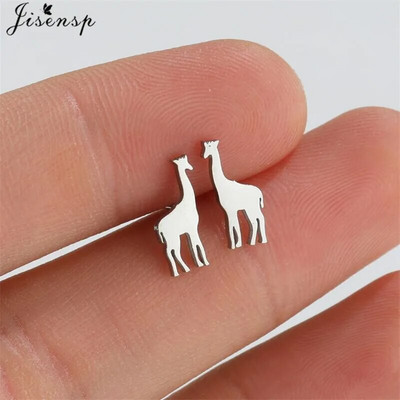 Više naušnica od nehrđajućeg čelika s nitom u obliku životinja Žene Minimalistički Zec Pas Mačka Naušnice s dinosaurusima Piercing Nakit Puž Oorbellen
