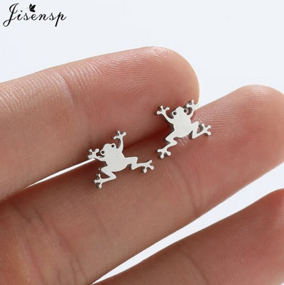 Više naušnica od nehrđajućeg čelika s nitom u obliku životinja Žene Minimalistički Zec Pas Mačka Naušnice s dinosaurusima Piercing Nakit Puž Oorbellen