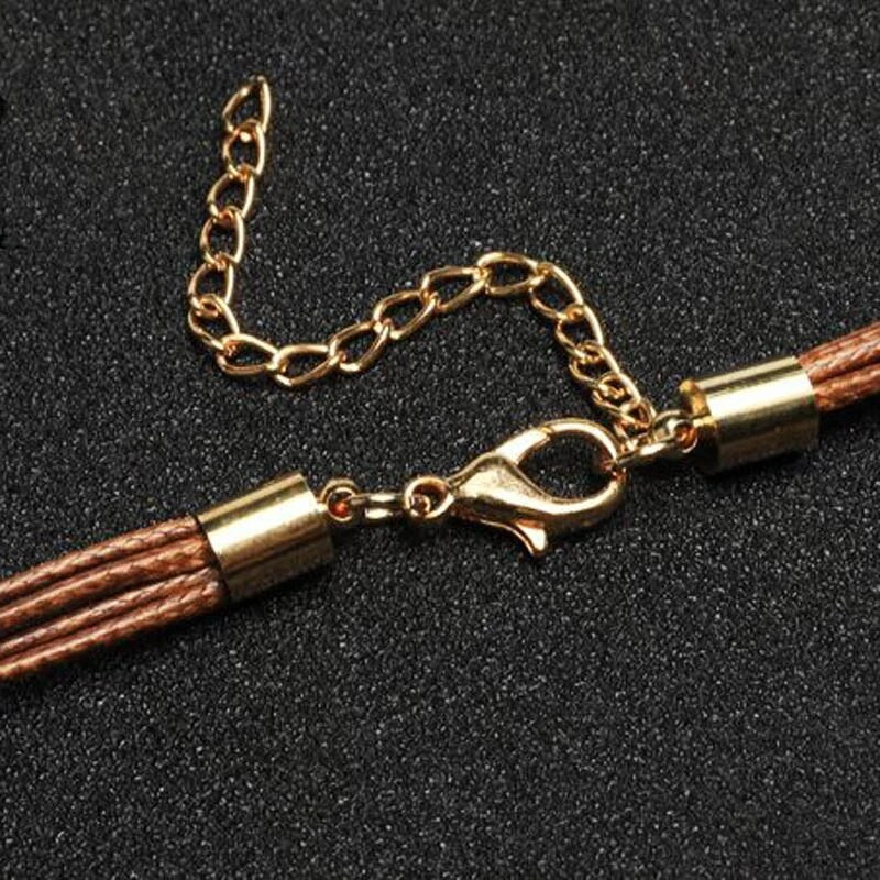 Modes jauna zelta krāsa Boho stila virves ķēdes lapu spalvu raksta kulons dāmu augstas rotaslietas kaklarota personības kaklarota