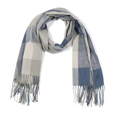 Široki rešetkasti šal Pleteni karirani šalovi Jesen Zima Umotani šal od kašmira Dugi šal Umotan pokrivač Topla prevlaka