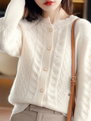 Džemperis Sieviešu rudens ziema slinks stils Harajuku vienkāršs korejiešu retro O kakla trikotāžas jaciņš šiks modes pamata džemperis