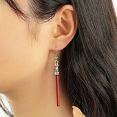 Wars Lightsaber Dangle Earrings Personality Movies the Same Cosplay Κοσμήματα Αξεσουάρ Drop Earing Δώρα για γυναίκες Κορίτσια θαυμαστές