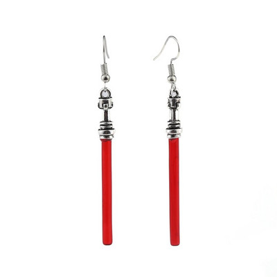 Wars Lightsaber Dangle Earrings Personality Movies the Same Cosplay Κοσμήματα Αξεσουάρ Drop Earing Δώρα για γυναίκες Κορίτσια θαυμαστές