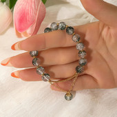 Lacteo Trendy Gradient Ice Cracked Akrilne perle Narukvica za žene Narukvice s šarmom od perli Party Ženski darovi Estetski nakit