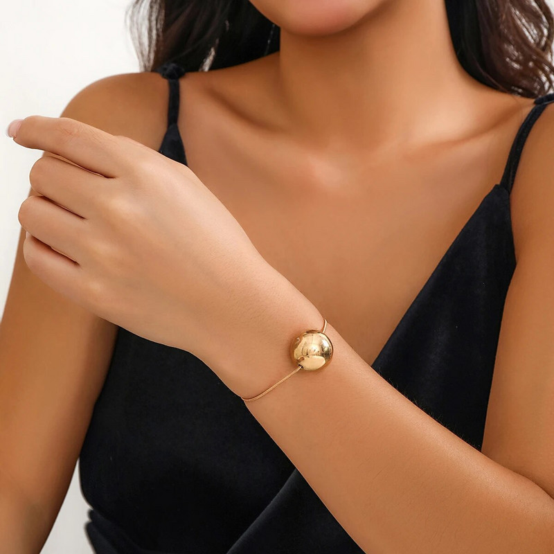 Lacteo Fashion suured CCB ümmargused helmed võluv käevõru naistele kullavärvi ussikett käevõru Ehted tüdrukutele kingituseks tarvikud Uus