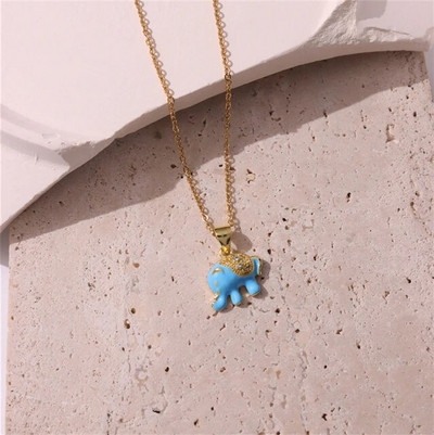 Rožinis lašinamas aliejus Punk Tarot Saulės dievas Žvaigždė Mėnulis Ranka Liepsna Dramblys Mergaitė Emalio Kvadratinis karoliai moterims Dovanos HangZhi2022 Nauja