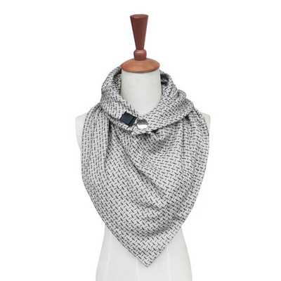 Ležerna moda od kašmira Formalni karirani šal Žene muškarci Pončo Zimski šalovi i šalovi Trokutasti šal s kožnom manžetom