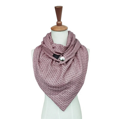 Ležerna moda od kašmira Formalni karirani šal Žene muškarci Pončo Zimski šalovi i šalovi Trokutasti šal s kožnom manžetom