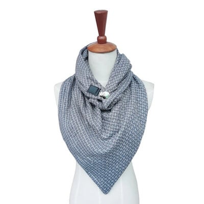 Ležerna moda od kašmira Formalni karirani šal Žene muškarci Pončo Zimski šalovi i šalovi Trokutasti šal s kožnom manžetom