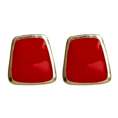 Emajlirane naušnice u obliku srca za žene Crne boje Ljubavni darovi za par Trendy korejski Jednostavan slatki romantični nakit Dodaci Uho