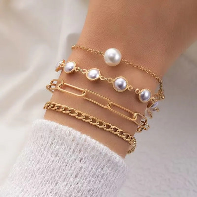 Boho višerazinske narukvice za žene Novi vintage geometrijski zlatni zmijski orao, faraon, kristalni leptir, brava, nakit Poklon