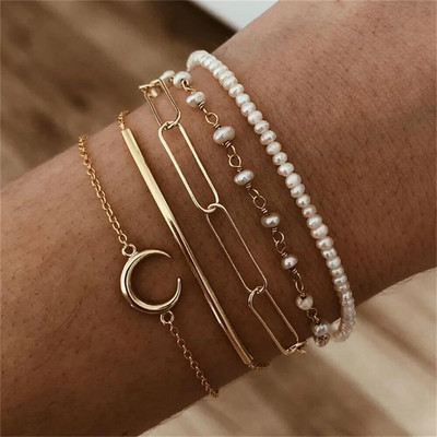 Boho višerazinske narukvice za žene Novi vintage geometrijski zlatni zmijski orao, faraon, kristalni leptir, brava, nakit Poklon