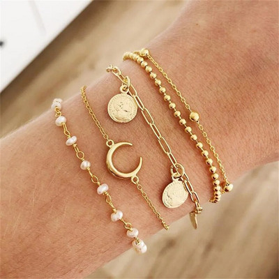 Boho višerazinske narukvice za žene Novi vintage geometrijski zlatni zmijski orao, faraon, kristalni leptir, brava, nakit Poklon