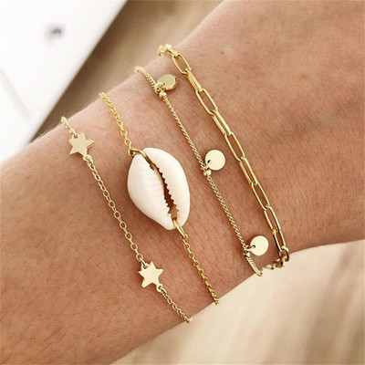 Boho višerazinske narukvice za žene Novi vintage geometrijski zlatni zmijski orao, faraon, kristalni leptir, brava, nakit Poklon