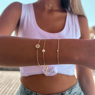 Boho višerazinske narukvice za žene Novi vintage geometrijski zlatni zmijski orao, faraon, kristalni leptir, brava, nakit Poklon