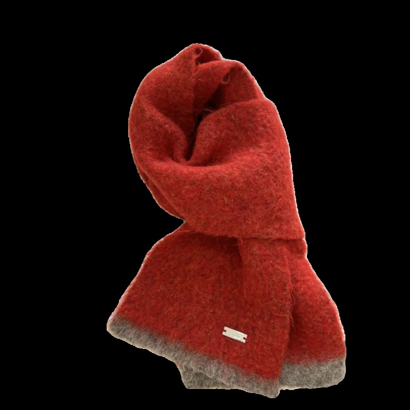 Jednobojni šal Ženska korejska verzija Slatka djevojka Jesen Zima Dopaminske boje Debeli topli pleteni šal za žene