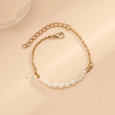 Lacteo trendi zlatne boje V oblika lančići privjesci narukvice za žene Nakit Jednostavni podesivi darovi za zabave Dnevni dodaci