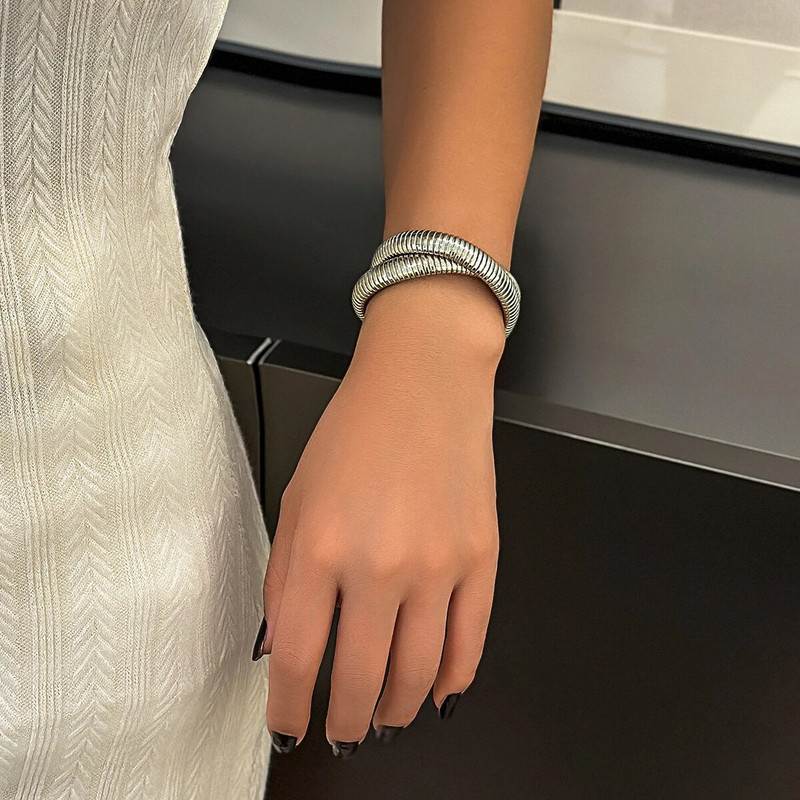 Lacteo Heavy Metal široka narukvica s križnim lancem narukvica za žene Punk nakit Mješavina boja Zdepasta narukvica Pokloni za zabave Vjenčanice