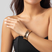 Lacteo egyszerű, szabálytalan alakú nyitott mandzsetta karkötő női ékszerek fém arany színű széles karkötők parti esküvői lányok új divatos