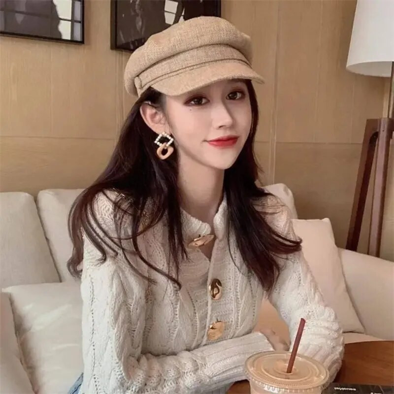 Divatos, egysoros, hosszú ujjú csavart kardigán női egyszínű, édes kötött pulóver női érkezés 4 színű puha pulóver