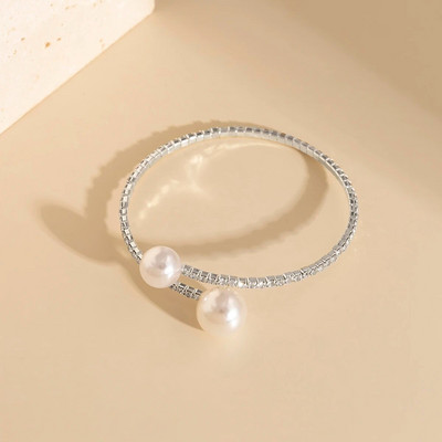 Lacteo Vintage sirds imitācijas pērļu rokassprādze sievietēm zelta krāsā OT aizdare šarmu rokassprādze uz rokas Rotaslietas kāzu dāmu dāvanas jauns