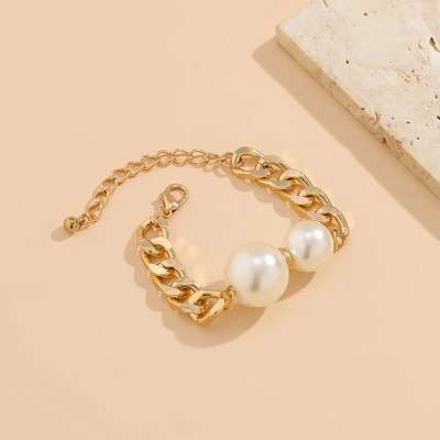 Lacteo Vintage sirds imitācijas pērļu rokassprādze sievietēm zelta krāsā OT aizdare šarmu rokassprādze uz rokas Rotaslietas kāzu dāmu dāvanas jauns