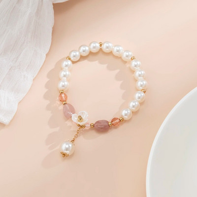 Lacteo Vintage sirds imitācijas pērļu rokassprādze sievietēm zelta krāsā OT aizdare šarmu rokassprādze uz rokas Rotaslietas kāzu dāmu dāvanas jauns