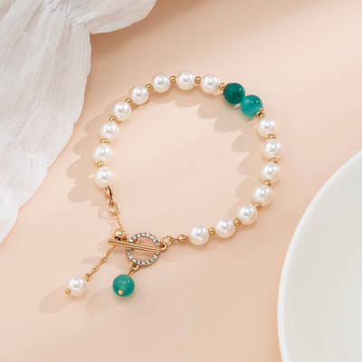 Lacteo Vintage sirds imitācijas pērļu rokassprādze sievietēm zelta krāsā OT aizdare šarmu rokassprādze uz rokas Rotaslietas kāzu dāmu dāvanas jauns