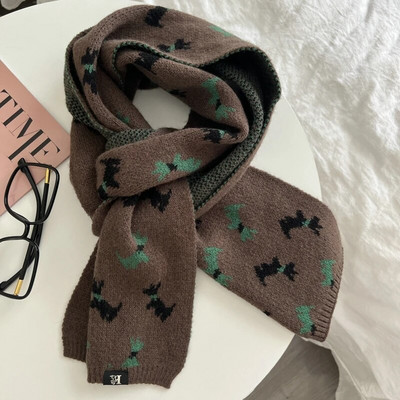 Moodne silmkoeline pikk sall naiste talvesoe loomarätik lõimedega naiste kaelaräti sall naistele